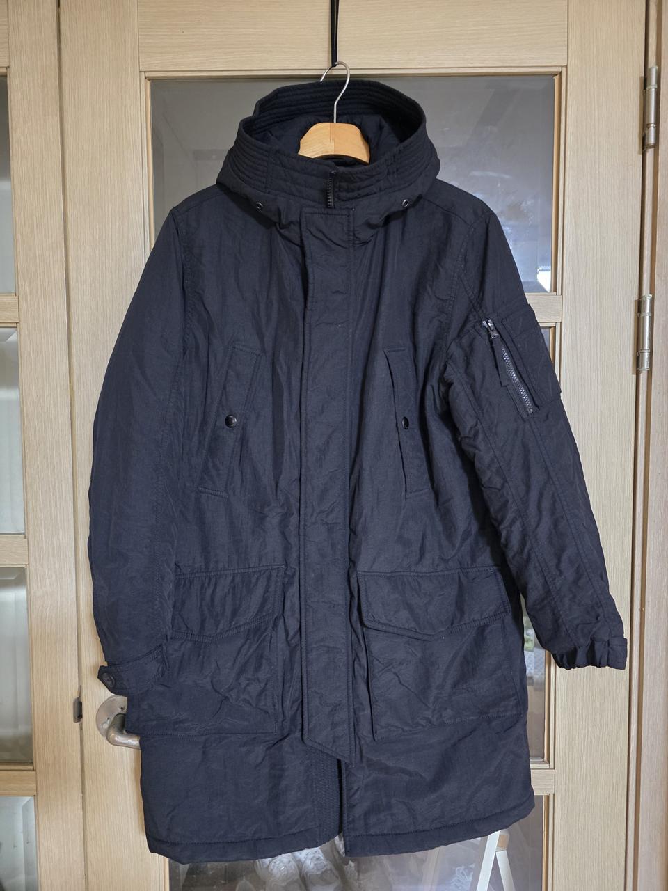 스파오 남성 롱패딩 후드 깨끗한 중고