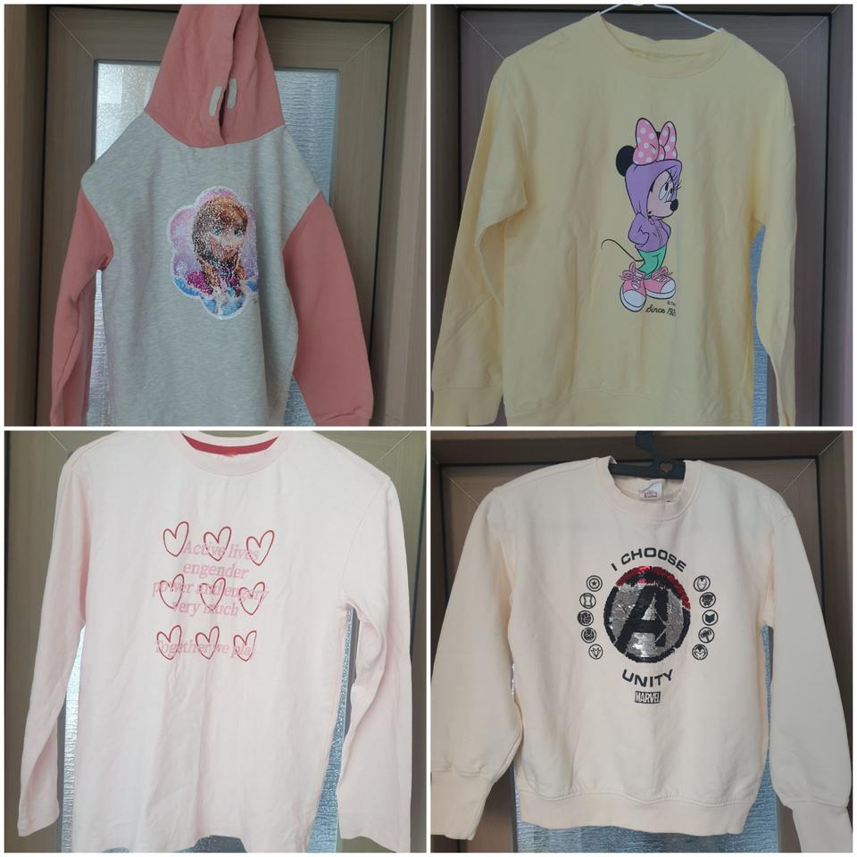 여아 디즈니  맨투맨/겨울왕국 후드티 등(4개일괄)140