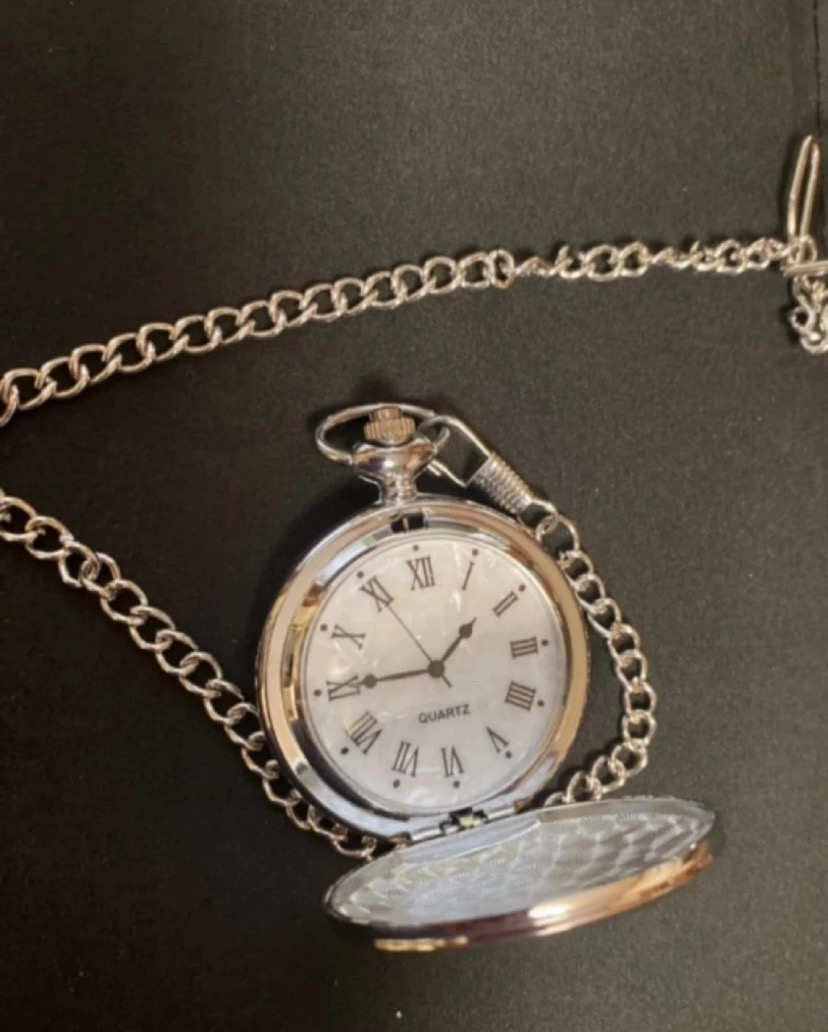 스틸 클레식 쿼츠 회중시계