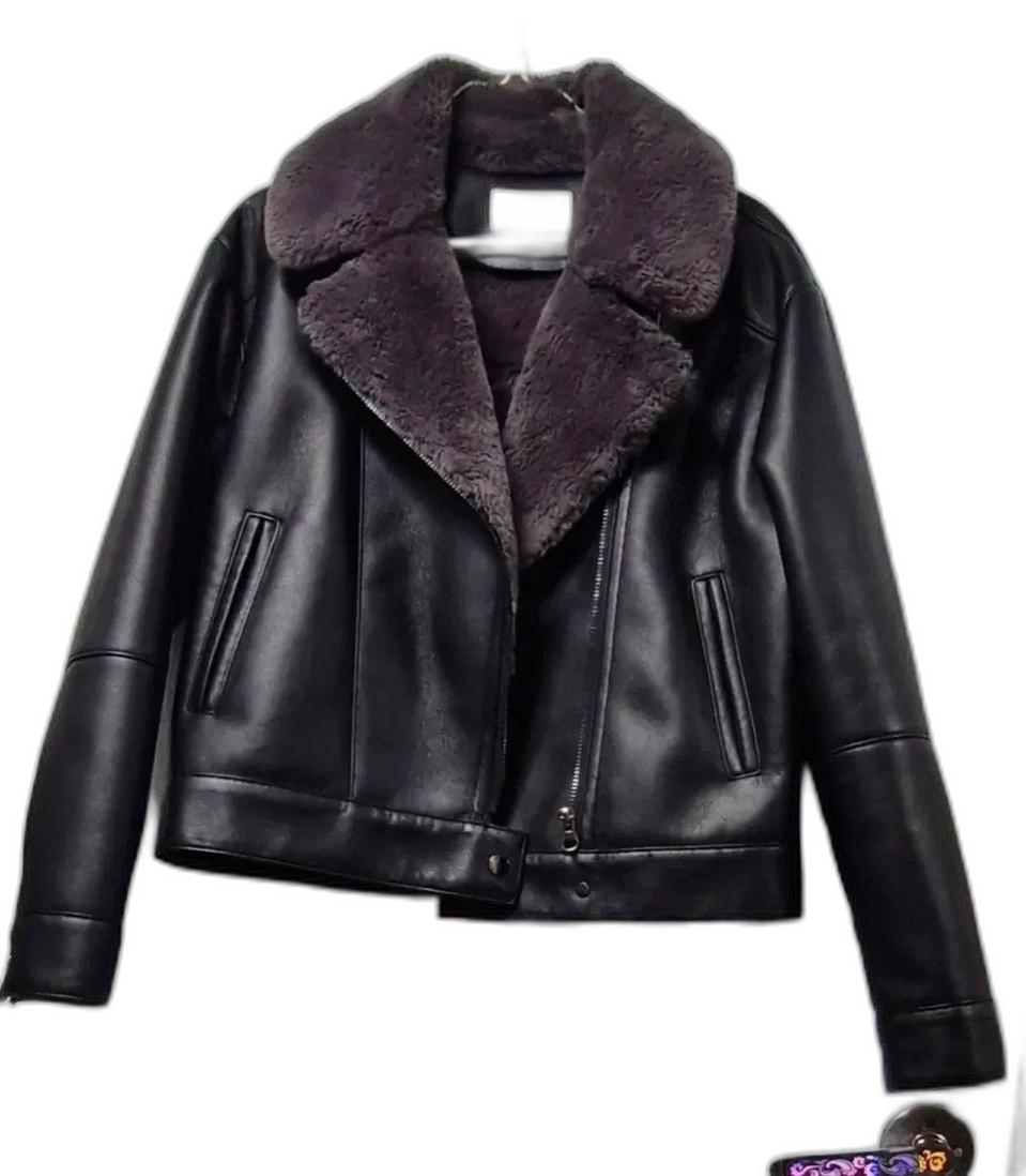 라인에디션 여성 무스탕 자켓 55사이즈