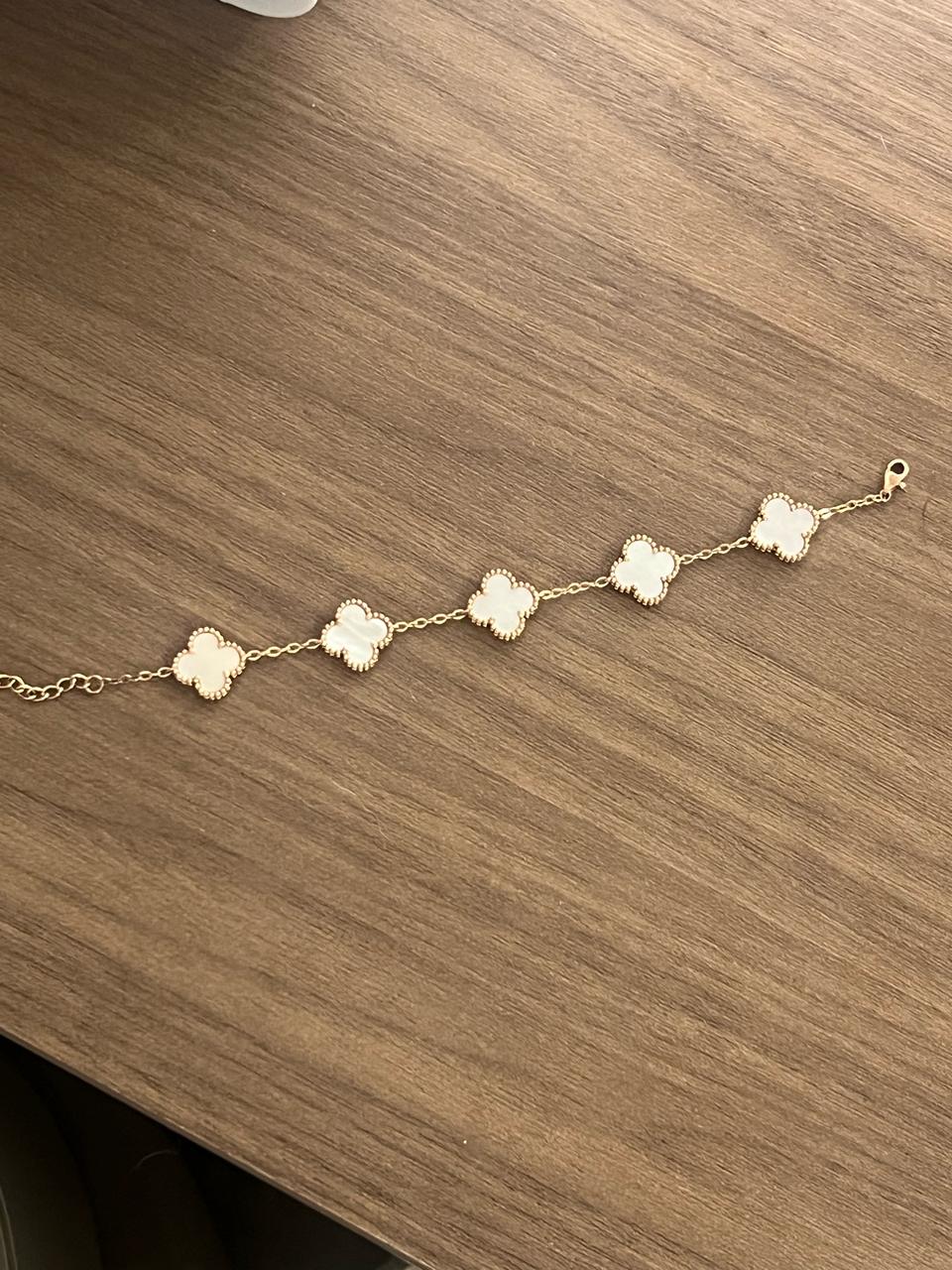 14k 클로버 반클리프 제작 팔찌