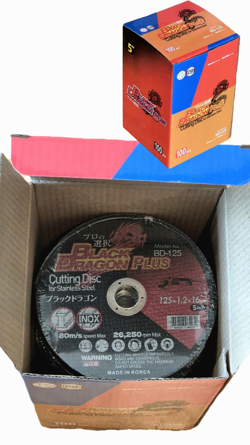 블랙드래곤플러스 국산 절단석 5인치 100개입