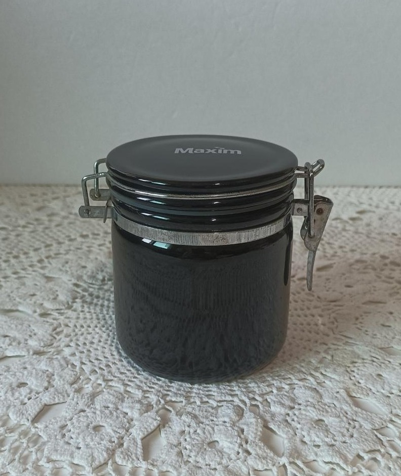 빈티지 맥심 밀폐용기 블랙