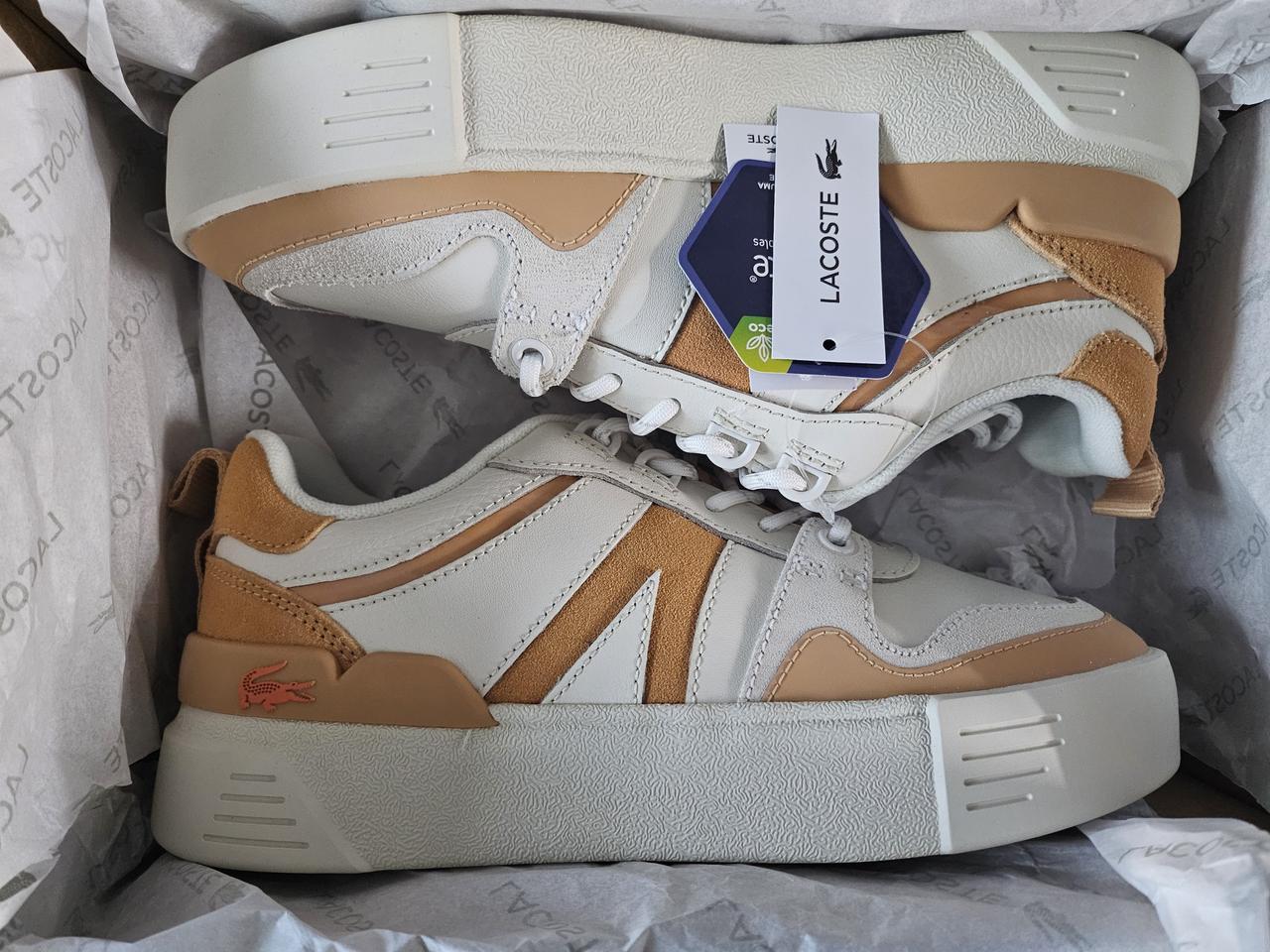 (새상품) 라코스테 정품 여성 가죽 스니커즈
