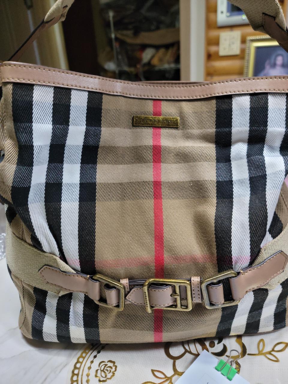 버버리체크하우스쉘던숄더백