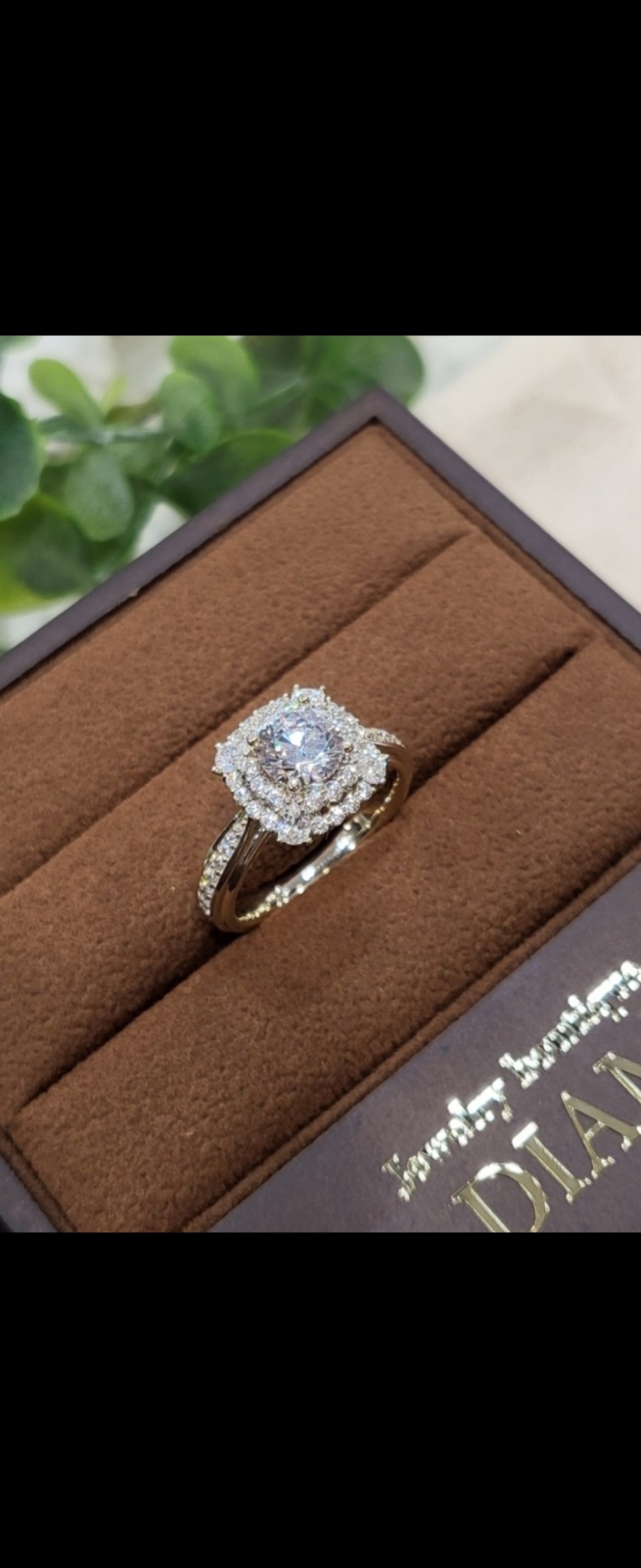 우신 1캐럿 천연 다이아몬드 반지