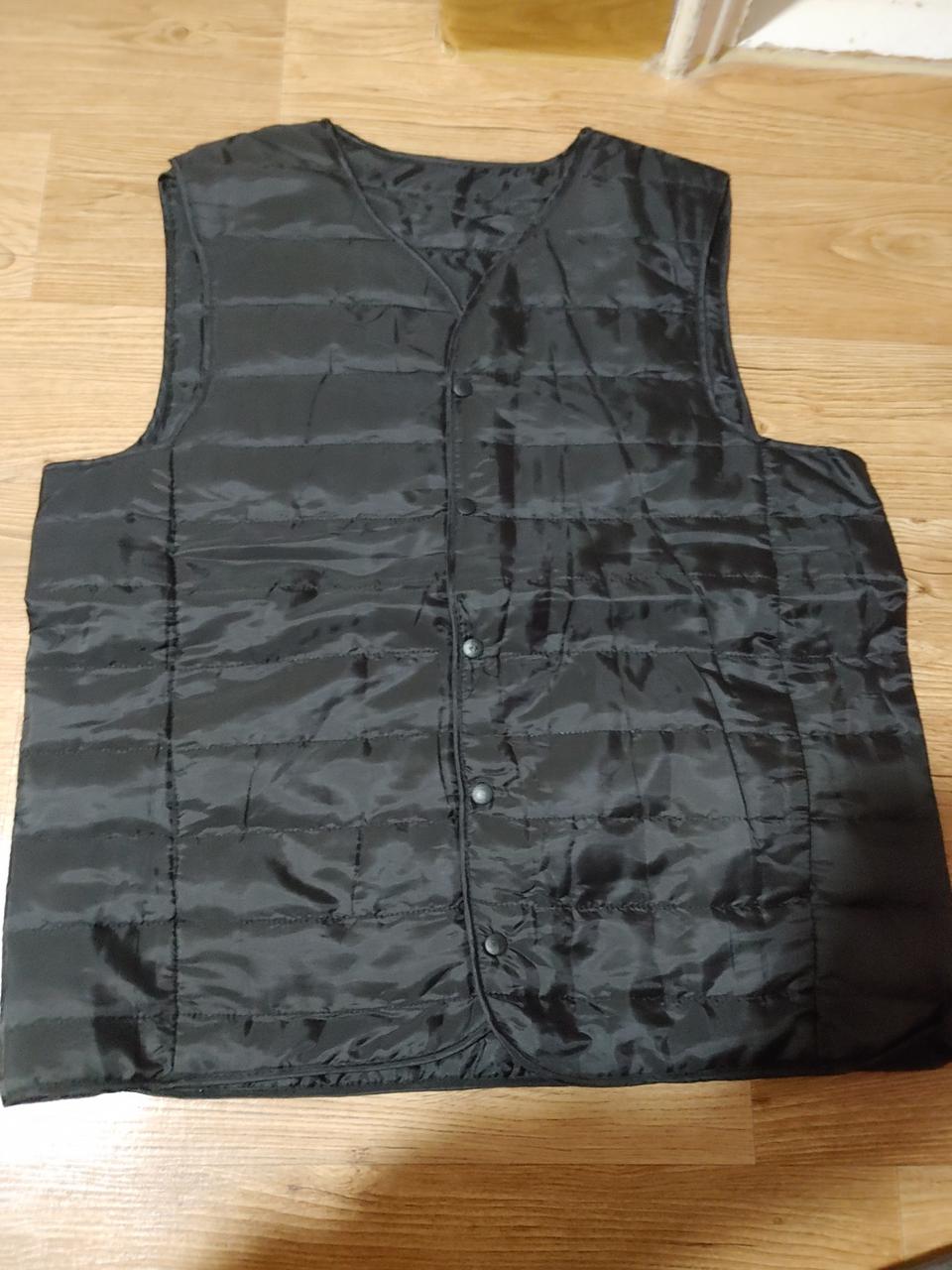 경량패딩조끼 95사이즈 남녀공용(검정블랙)