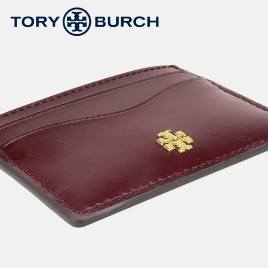 [정품] TORY BURCH  토리버치 에머슨 에나멜레더 소가죽 카드지갑