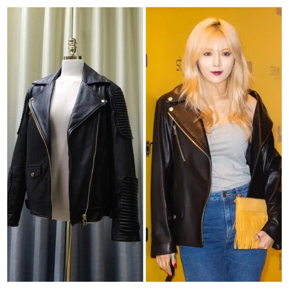 (정품) SJYP 여성 가죽 라이더 자켓 / 카우스킨 / S (55)