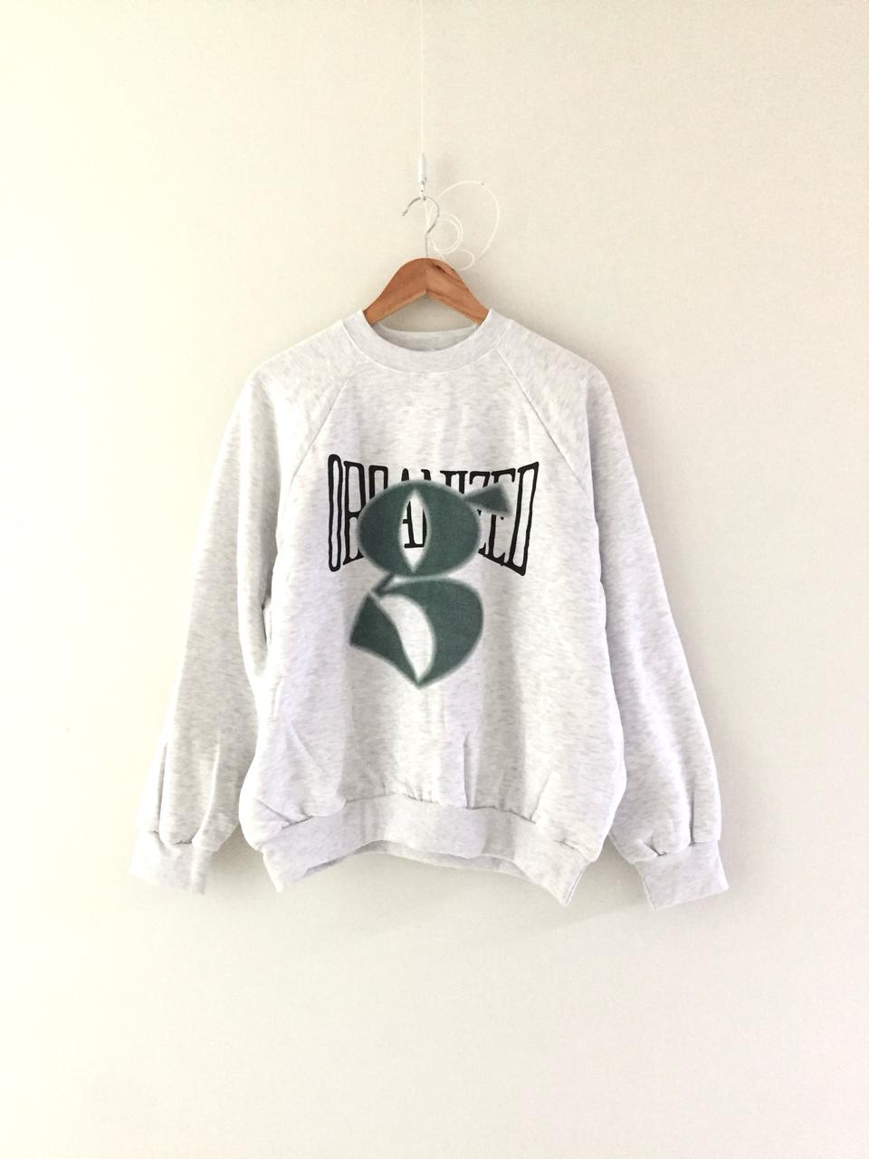 (새) 백메란지 g나염 박시 기모 맨투맨