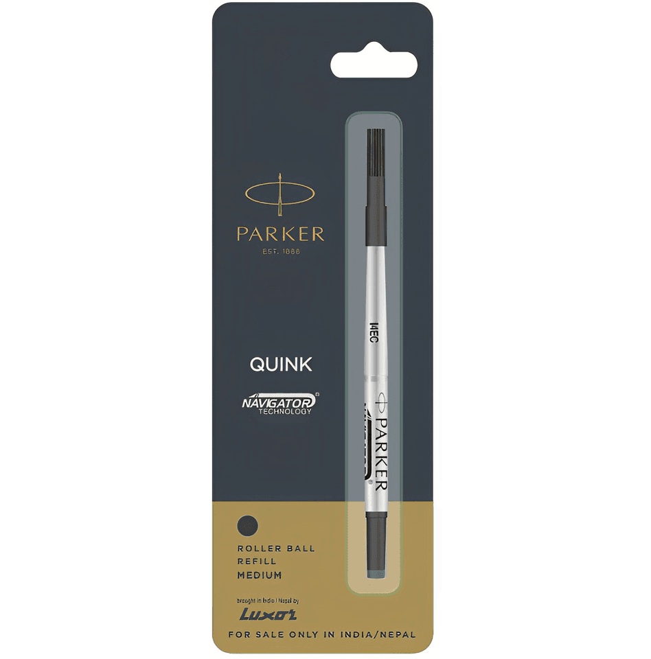 새 Parker 퀸크 1.0mm(M) 볼펜심 블랙 잉크 카트리지