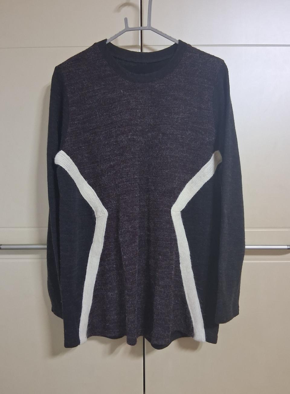 여성 배색 긴팔 티셔츠 F/W