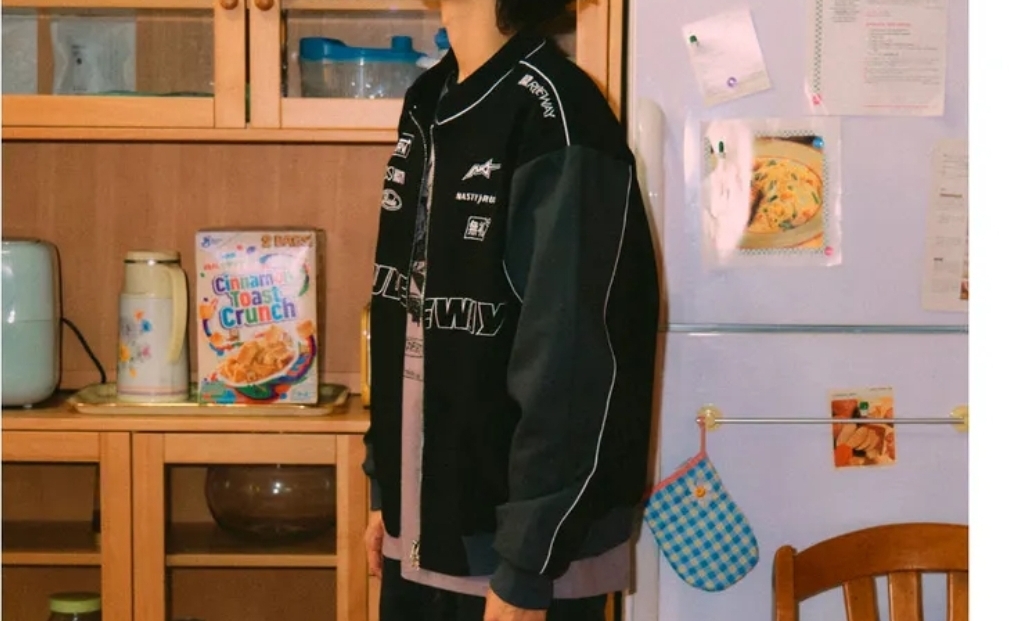 새상품 여성남성 레이싱 블루종,야구점퍼-네스티팜