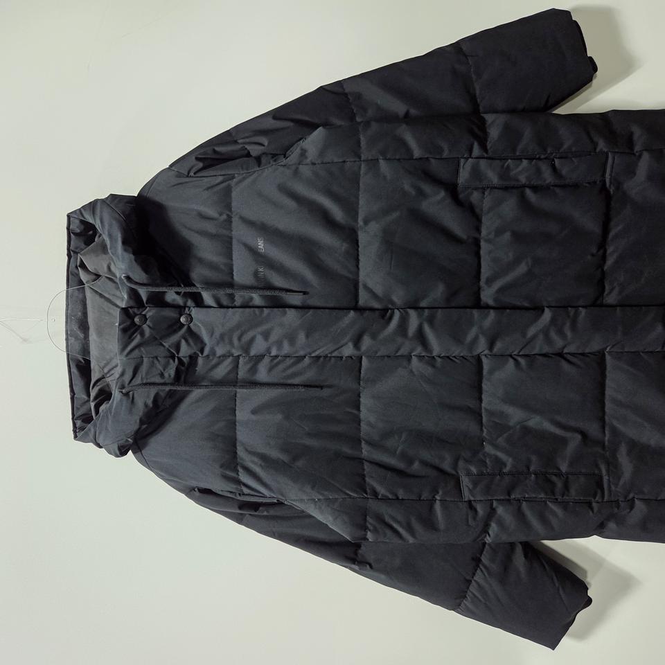 캘빈클라인진스 블랙 다운 후드 롱 패딩 XS 25120105