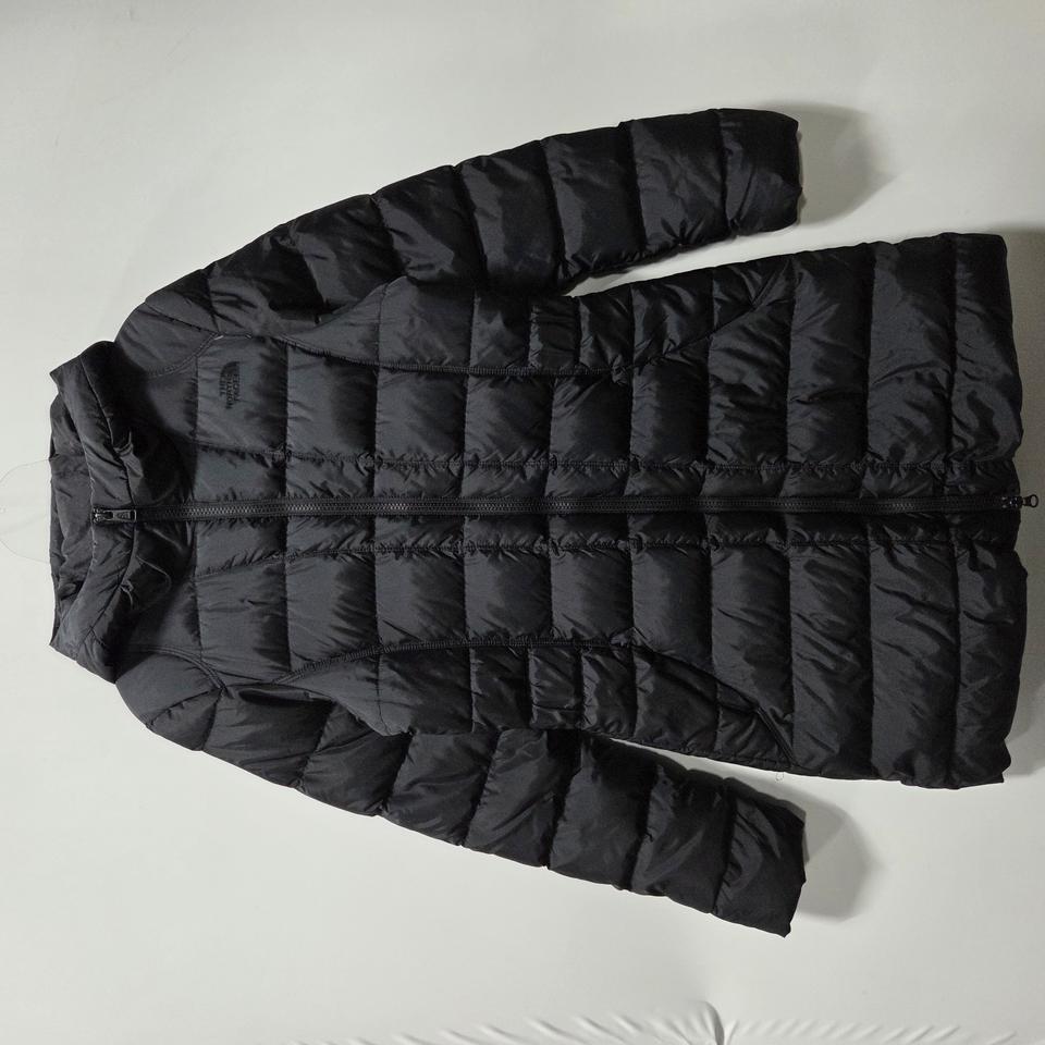 노스페이스 블랙 여성 경량 다운 후드 패딩 S 25120106