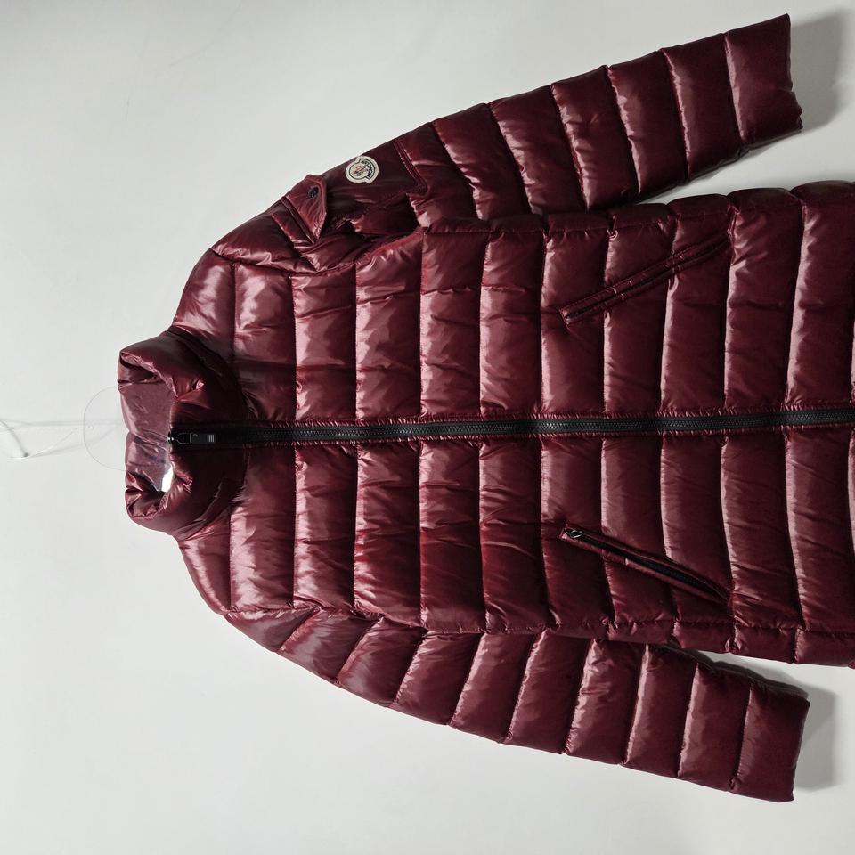 몽클레어 버건디 여성 베이디 유광 롱 패딩 25120107