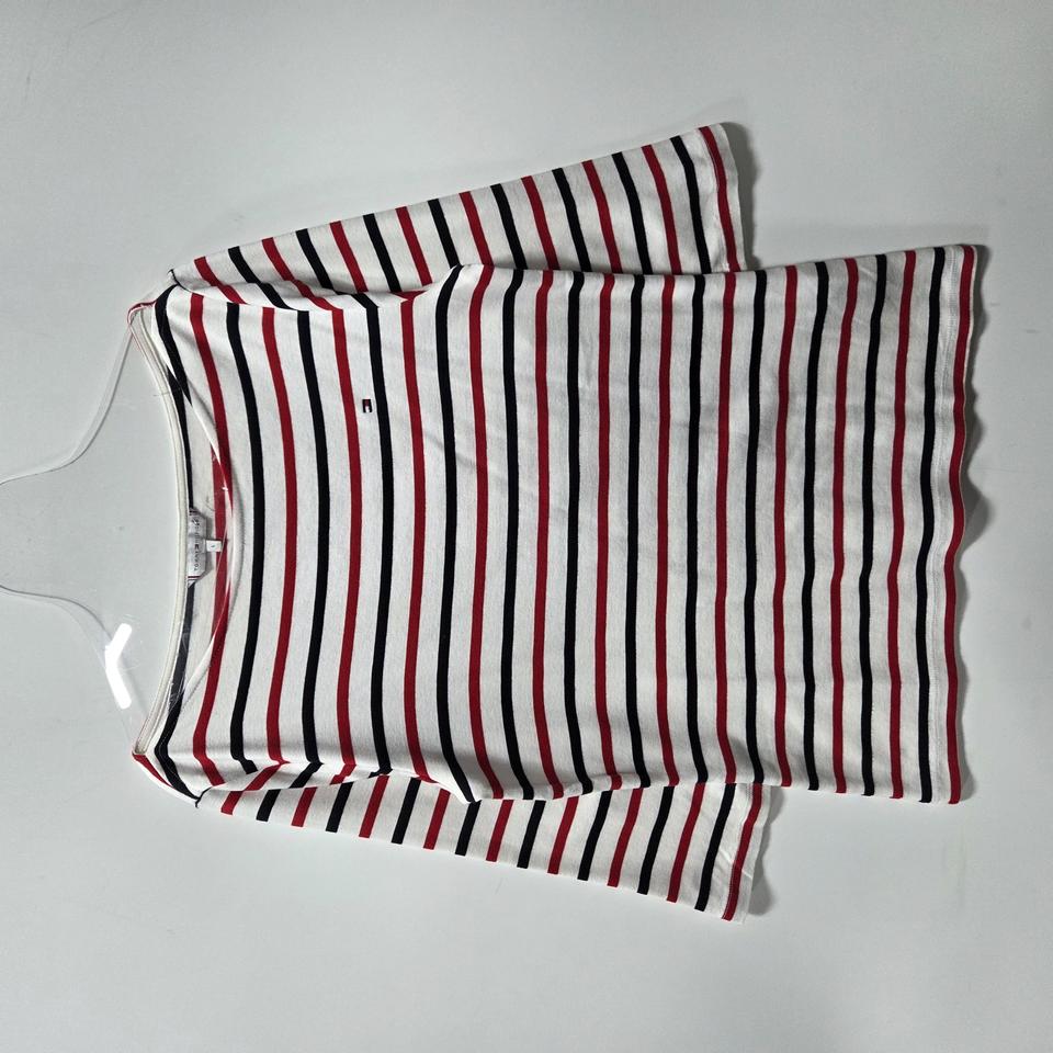 타미힐피거 여성 스트라이프 보트넥 티셔츠 L 25120120