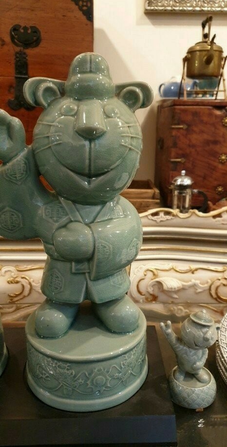 #근대사도암 지순탁 作88올림픽 기념 "호돌이" 청자도자기인형