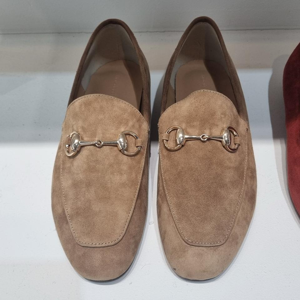 스웨이드 양가죽 여자 로퍼 240