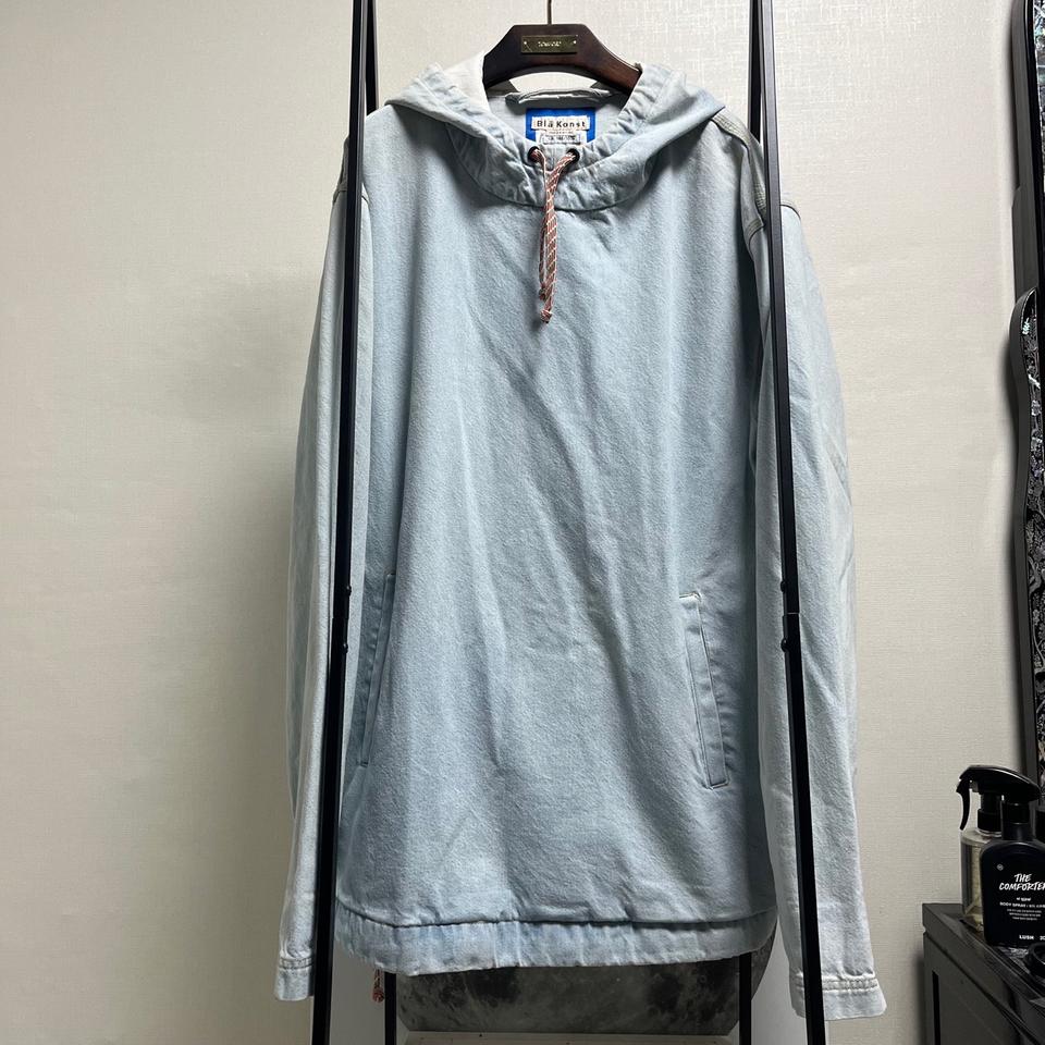 정품 50) 아크네 슈트디오 블라 콘스트 연청 데님 후드