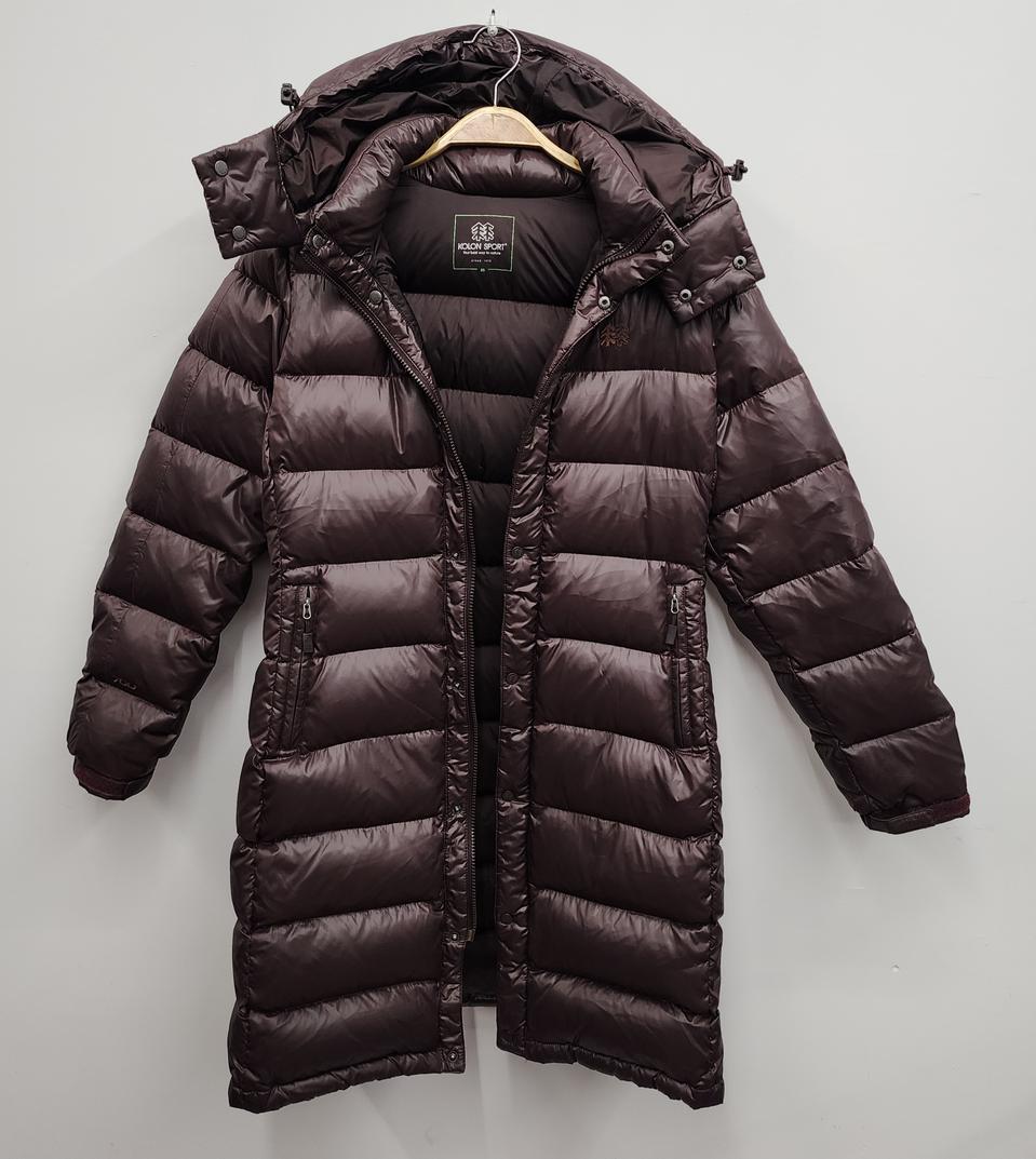 코오롱스포츠 여성 구스 롱패딩(95사이즈)