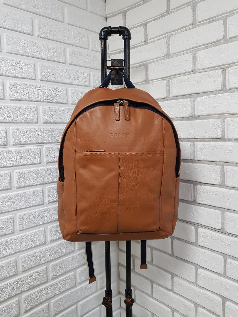 [정품] 코치 가죽 백팩 브라운