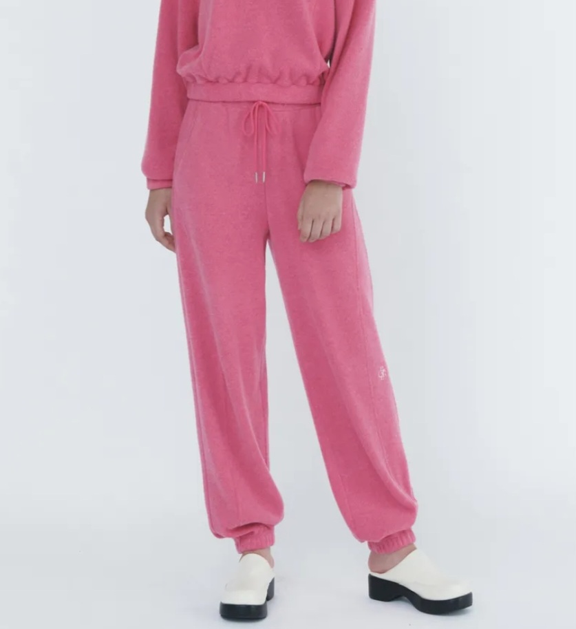 시티브리즈 플리스 밴딩팬츠 핫핑크