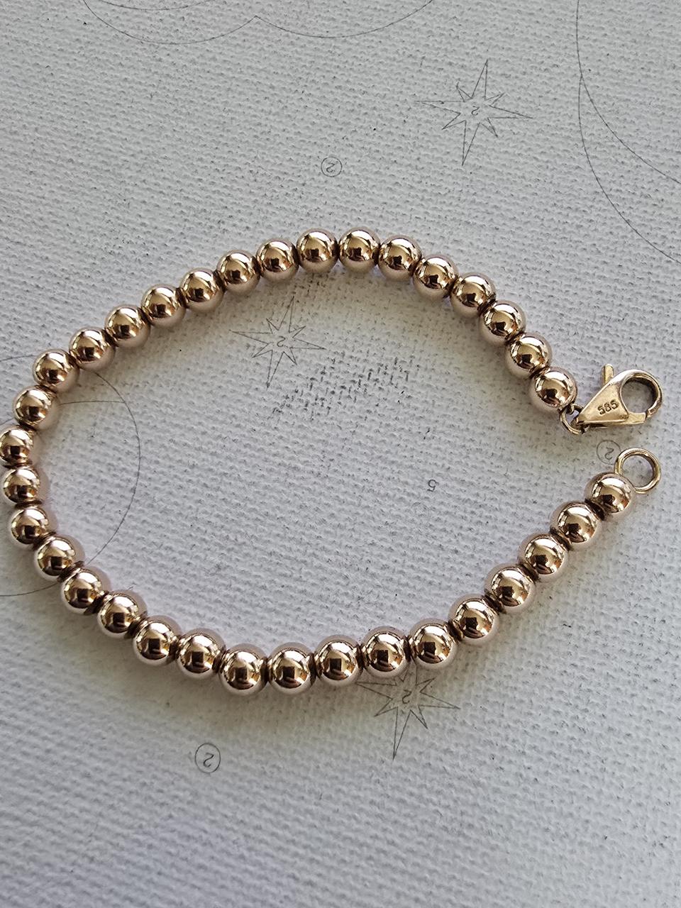 14k 5미리볼팔찌