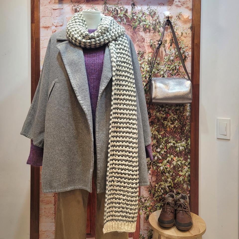 듀엘 레이핏 핸드메이드 코트