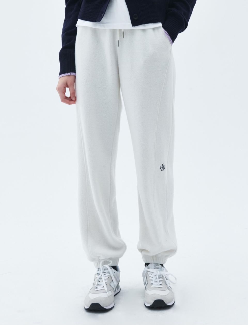 시티브리즈 플리스 밴딩팬츠 아이보리