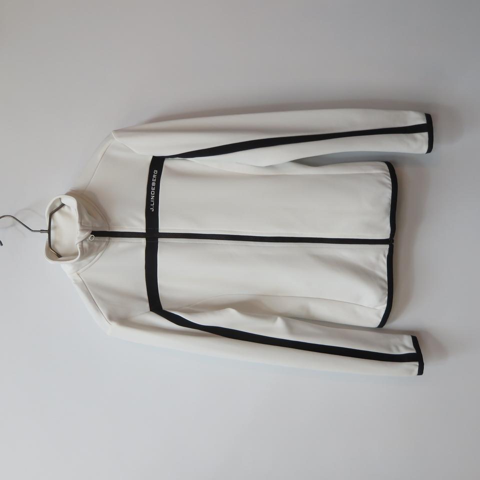 제이린드버그 화이트 블랙 기모 집업