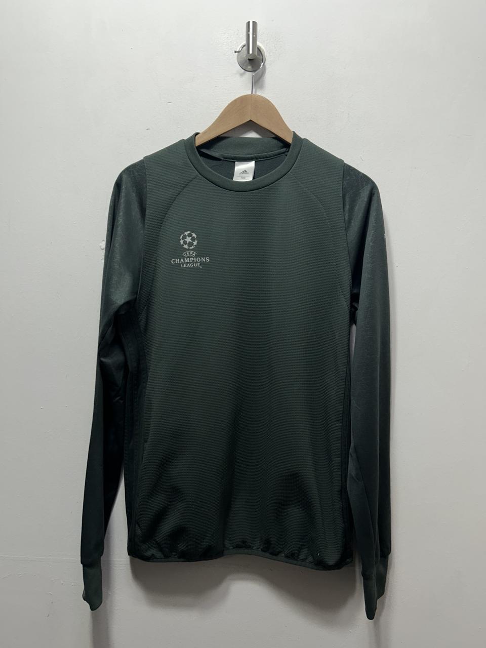 아디다스 챔스 라운드 맨투맨 카키 100