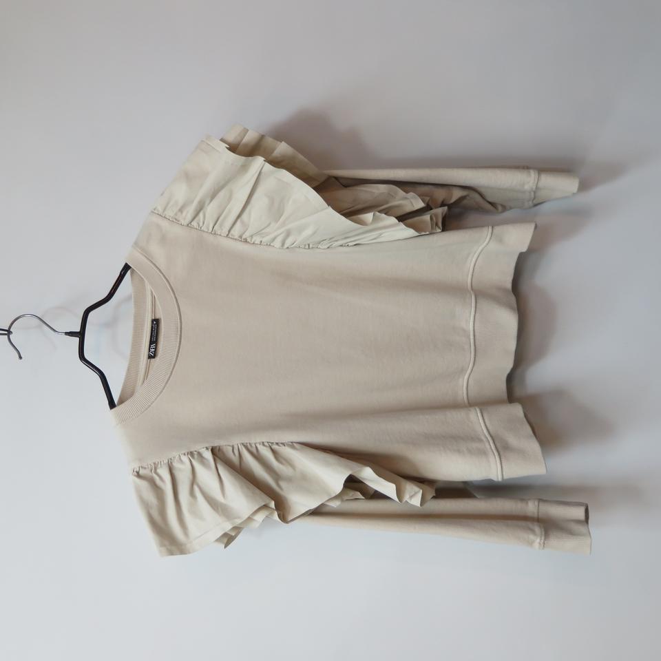 자라 프릴 맨투맨