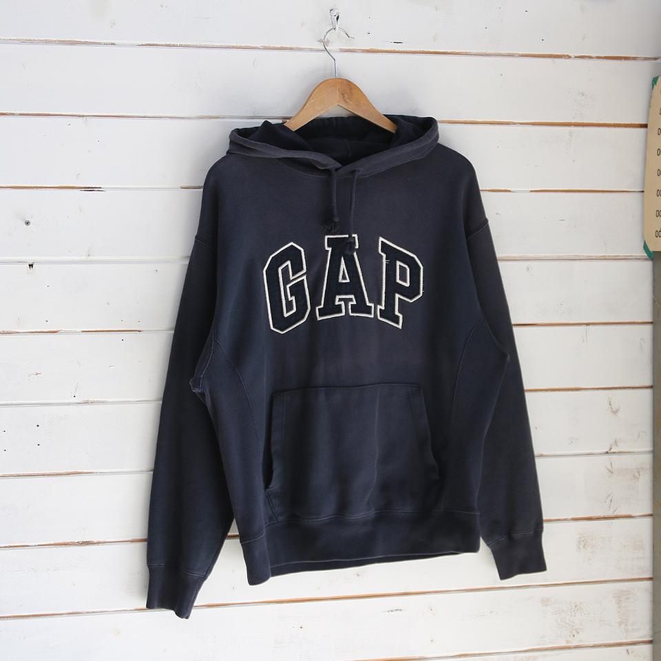 (착용컷) GAP 스웻 후드 티셔츠 (남성용 100)