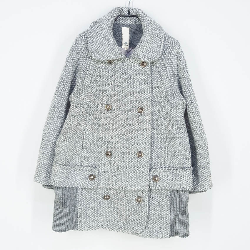 오즈세컨 여성 버튼식 모헤어혼방 모직자켓 그레이66 (HU41692)