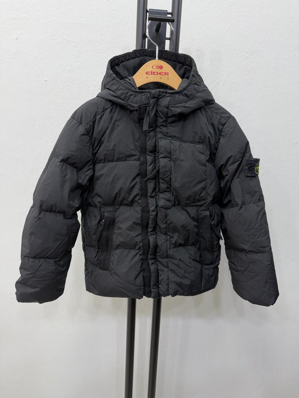 정품) 스톤아일랜드 키즈 블랙 패딩 6Y