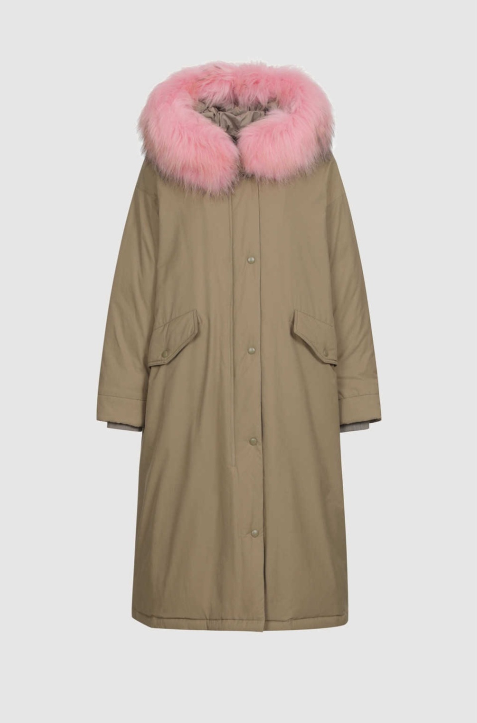 가격인하/새상품 럭키슈에뜨 구스다운 패딩36/카키