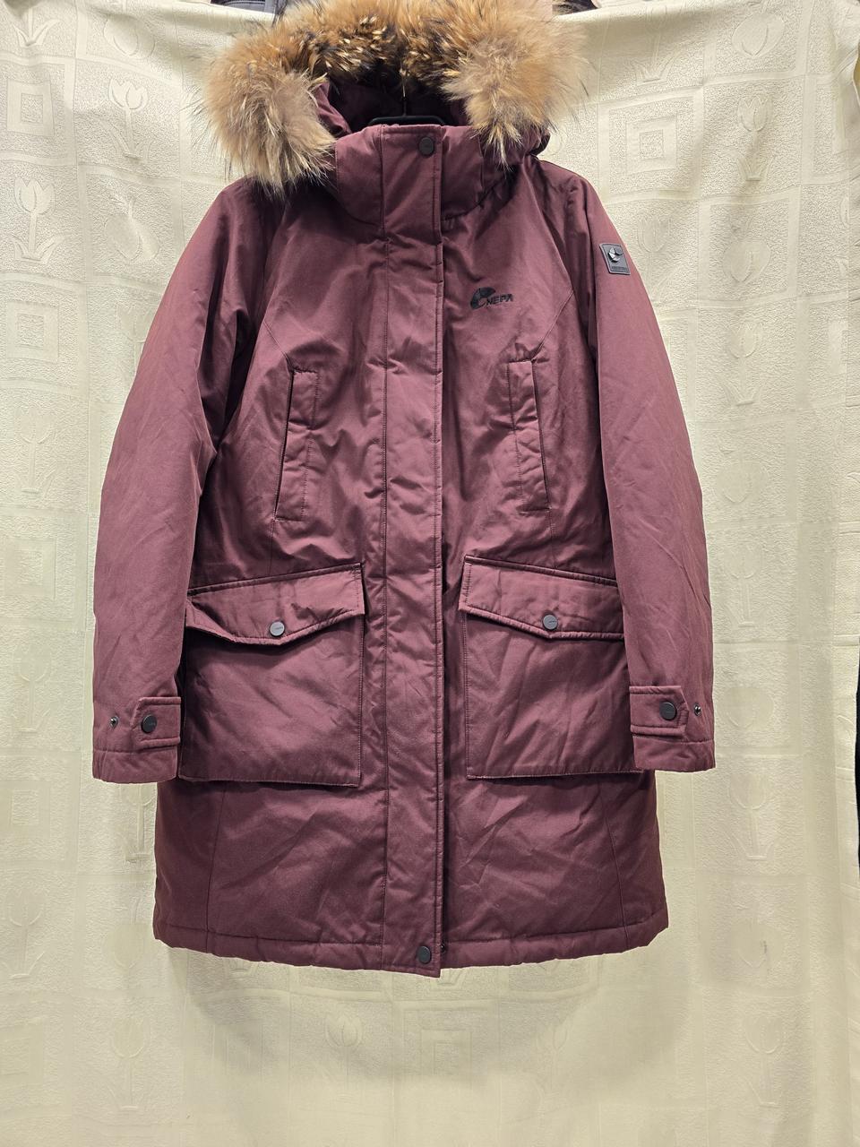 네파 여성 구스다운 패딩 90 (S) 버건디