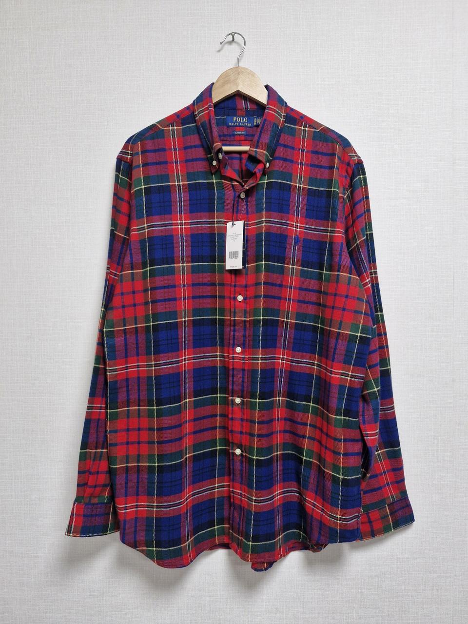 폴로 랄프로렌 타탄체크 남방 110