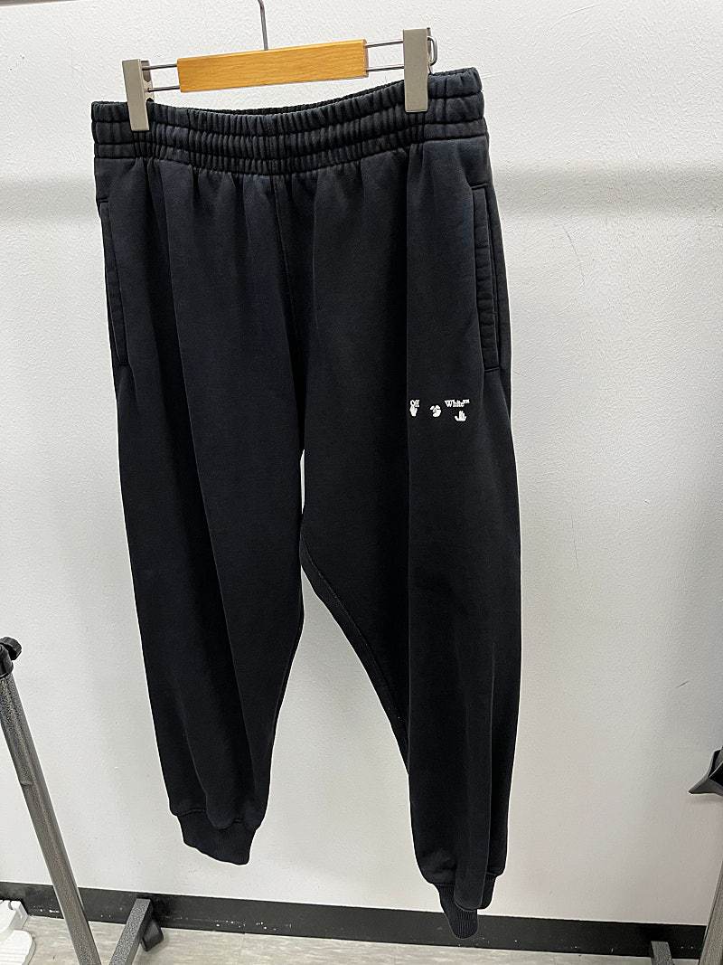 30) 오프화이트 블랙 스웻팬츠