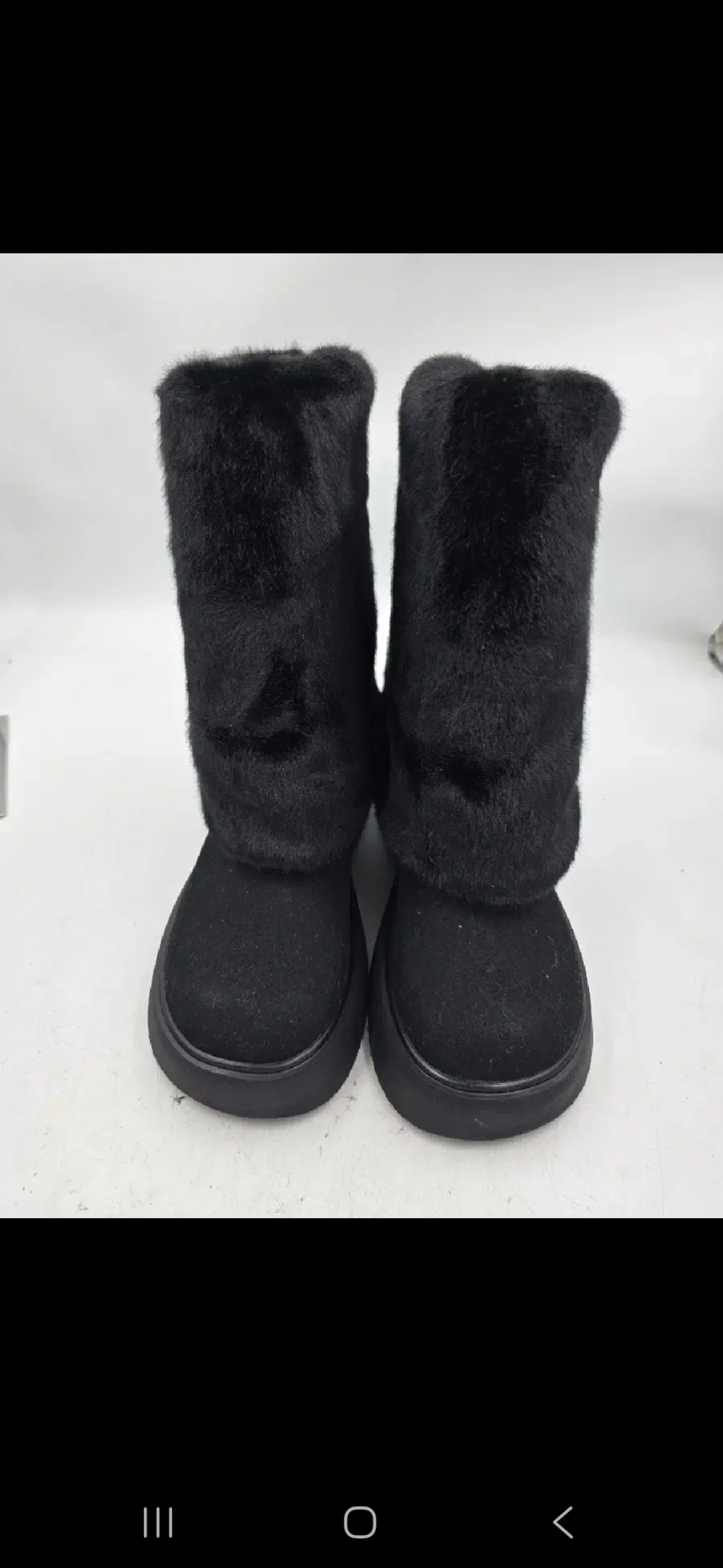 털워머 스웨이드 롱부츠 (250 / 새상품)