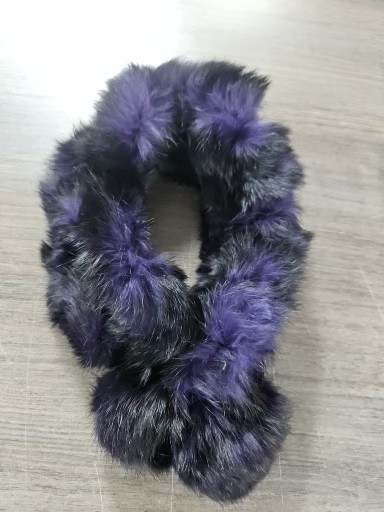 CHATELAINE  토끼털 목도리