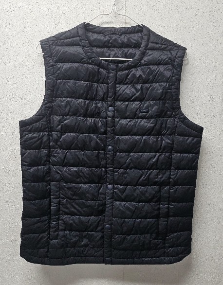 르까프 블랙 경량 패딩 조끼  95