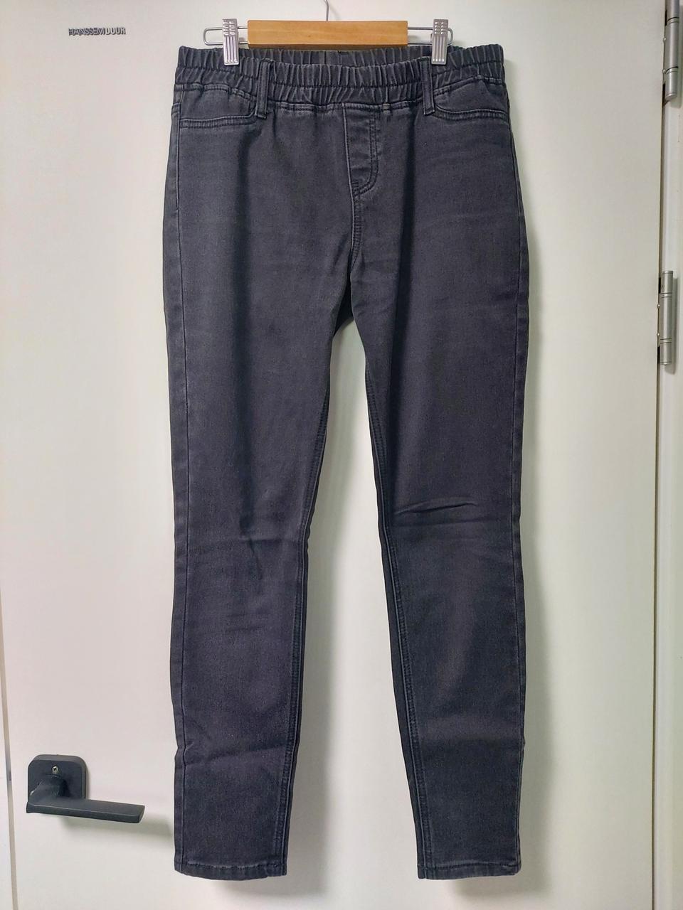 제이빔 약기모 블랙진 밴딩바지