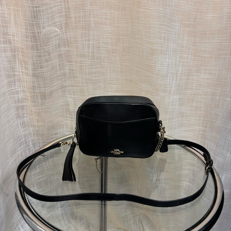 정품 코치 태슬 카메라 크로스백