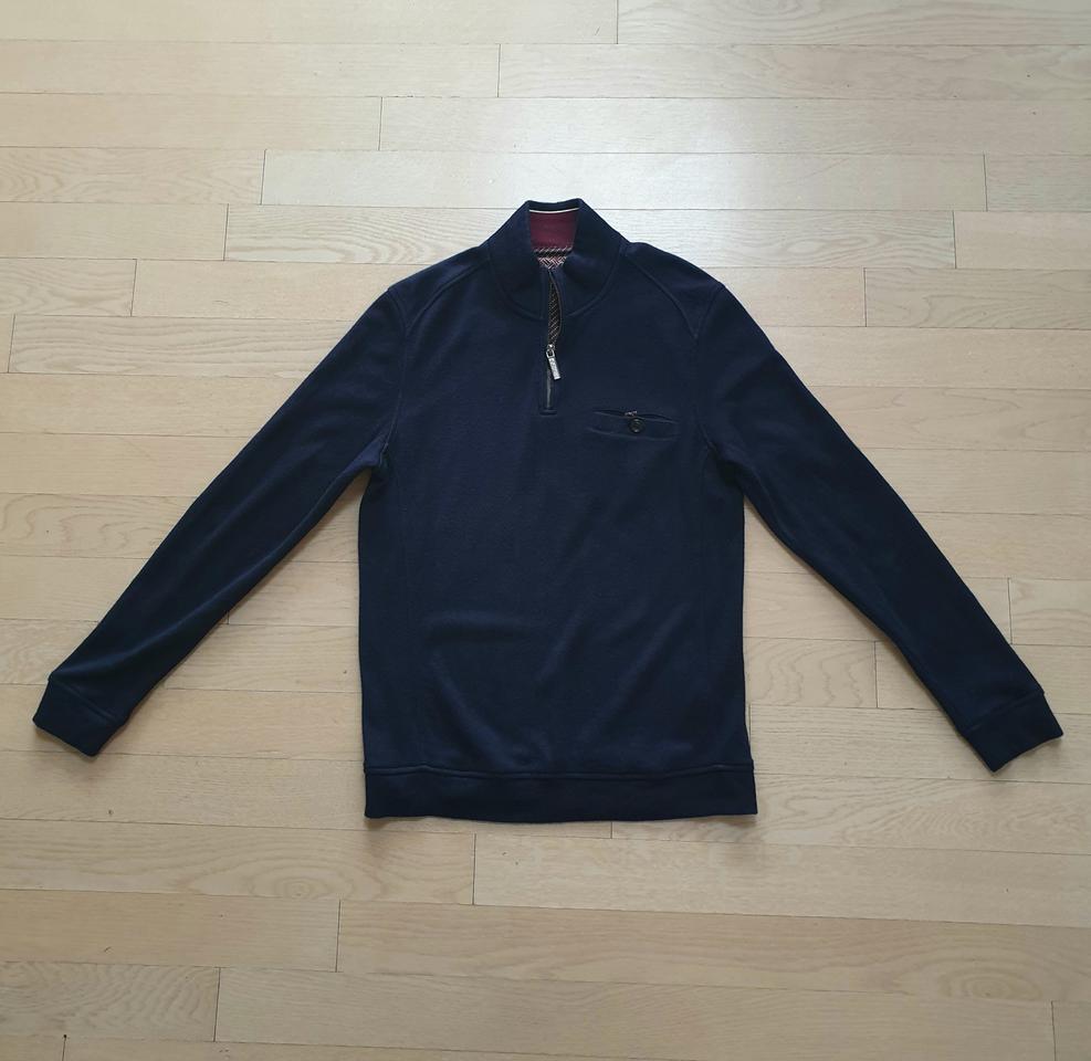 영국브랜드) 테드 베이커 반집업 니트