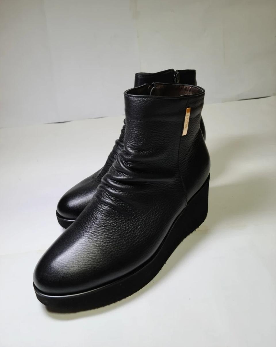 (새상품) 여성 수제화 양가죽 통굽235mm