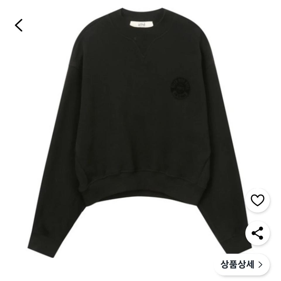 아떼바네사브루노 2022 로고 자수 크롭  맨투맨 S사이즈