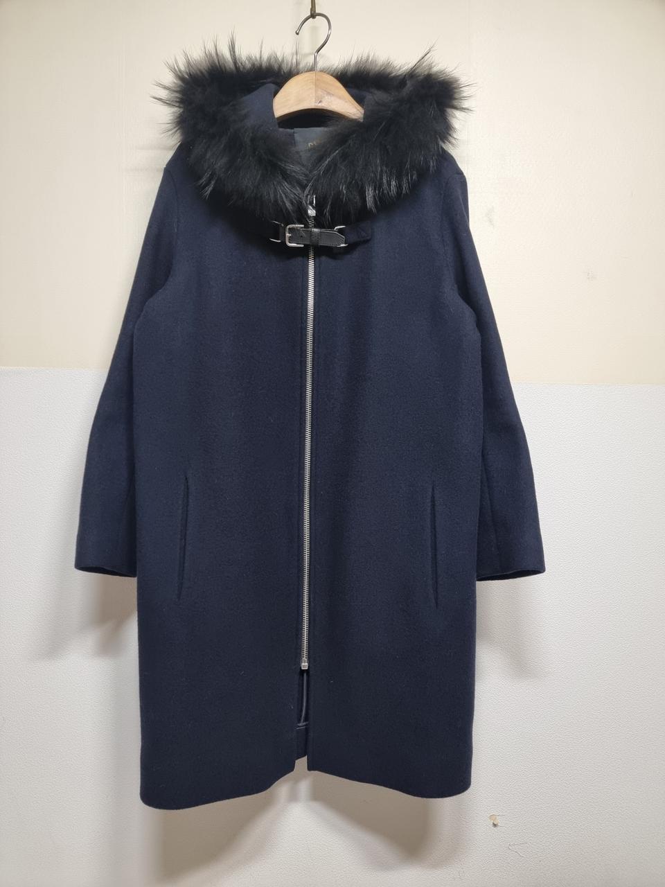 * 마쥬 후드 퍼 코트 95 사이즈