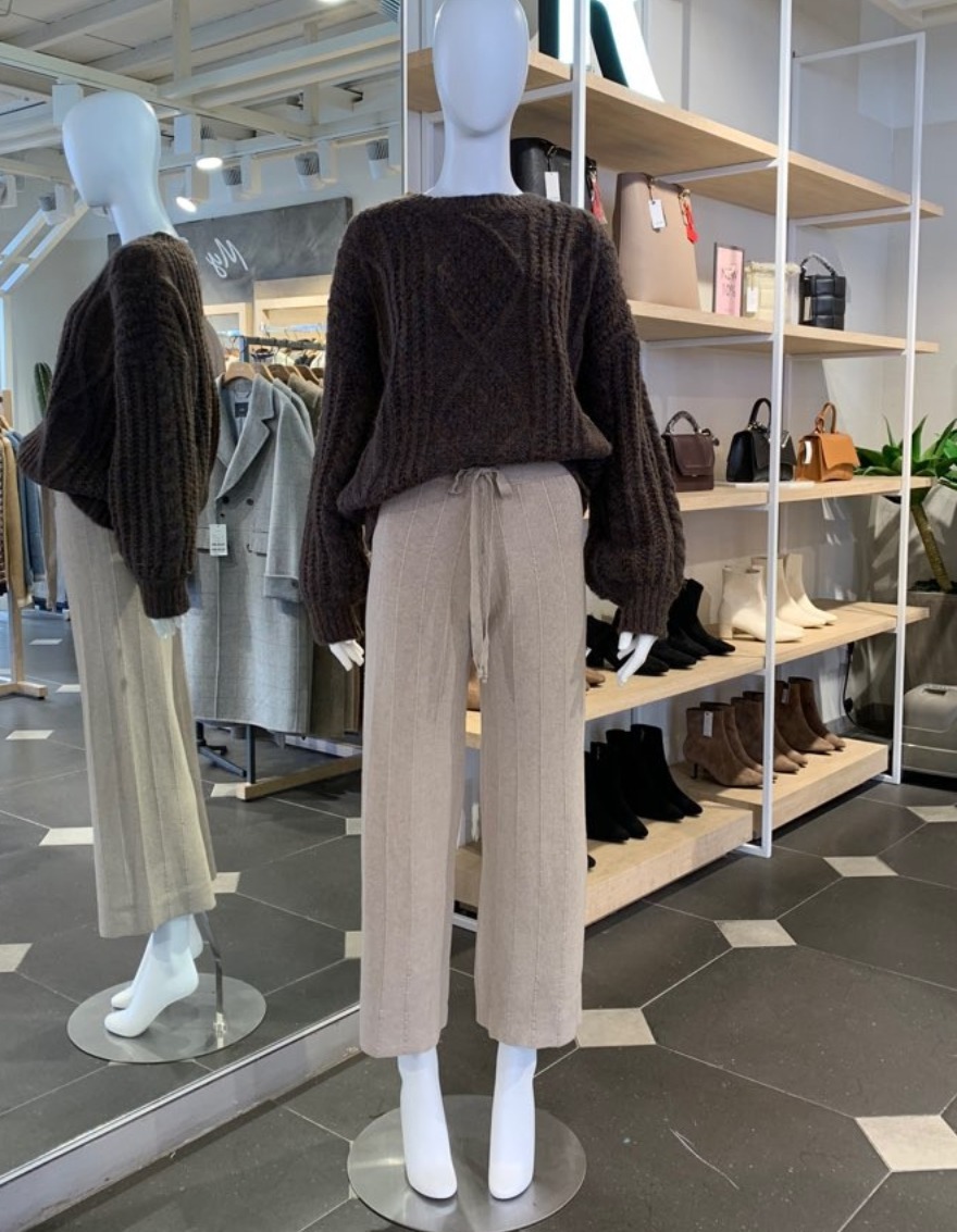 니트 와이드 팬츠 #프리사이즈 #홈웨어